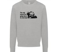 Motociclista Uscire Giù su Un Ginocchio Moto Bambini Felpa Maglioncino