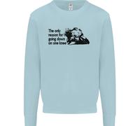 Motociclista Uscire Giù su Un Ginocchio Moto Bambini Felpa Maglione