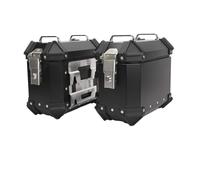 Motociclo Borse Serbatoio Bauletti Laterali In Alluminio 18 Litri Borse Laterali Valigie Bauletto Centrale Da 28 Litri Portaoggetti Per Attrezzi Accessori Per Moto Moto Selle Bagagli(2P18LBlack)