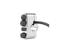 Motociclo Interruttore Interruttori Di Controllo Del Manubrio Della Moto, Adatti Per Yamaha E Altri Modelli, Con Clacson E Indicatori Di Direzione(25mm Silver)