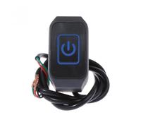 Motociclo Interruttore Parti Di Montaggio Sul Manubrio Dell'interruttore A Pulsante Moto Con Controllo Del Clacson Del Faro Modificato Della Luce LED Del Segnale Relè(Blue)