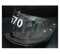 Motociclo Lente for casco HJ-31 for visiera HJC I70, accessori for casco integrale for moto, lente anti-UV Ca-SCO for casco HJC I70 I10 (rossa)(Clear)
