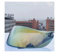 Motociclo Lente universale for casco integrale Orz 991, colore trasparente, colorata, J-IEKAI 316/902, AIS 805-607, for casco da moto (lente dorata)(Plating Gold Lens)