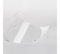 Motociclo Lente visiera casco, trasparente fumo scuro, visiera arcobaleno argentata, compatibile solo con caschi LS-2 VORTEX, compatibile con lenti LS-2 FF313 (nero).(Transparent)