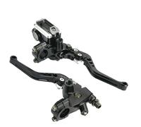 Motociclo Leva Frizione Freno 1 Paio Universale 22mm 7/8 "leva Del Serbatoio Del Cilindro Principale Della Frizione Del Freno Di Regolazione Idraulica Del Motociclo(Black)