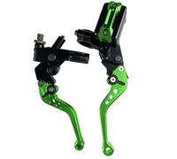 Motociclo Leva Frizione Freno Leva Del Cilindro Principale Del Freno Universale Per 7-8 Pollici E 22 Mm Con Cavo E Serbatoio Della Frizione Scooter Moto Cross E Sport(Green B)