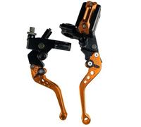 Motociclo Leva Frizione Freno Leva Del Cilindro Principale Del Freno Universale Per 7-8 Pollici E 22 Mm Con Cavo E Serbatoio Della Frizione Scooter Moto Cross E Sport(Orange B)