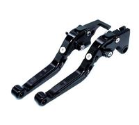 Motociclo Leva Frizione Freno Moto Per DUCATI 848/EVO 2007-2013 1198/S/R 1098/S/R Tricolore Pieghevoli Allungabili Leve Freno Frizione(Black)