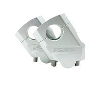 motociclo Manubrio della Adattatore Riser Adattatore Per Estensione Ammortizzatore Per Manubrio Pieghevole Per Moto, Adatto Per Prolunga Riser(28 mm Silver)