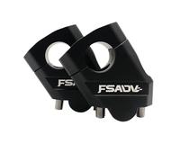 motociclo Manubrio della Adattatore Riser Adattatore Per Estensione Ammortizzatore Per Manubrio Pieghevole Per Moto, Adatto Per Prolunga Riser(22 MM Black)