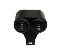 Motociclo manubrio Interruttore Controller 7/8 "22mm Interruttore Di Controllo Del Manubrio Motociclo A Doppio Pulsante Faro Lampeggiatore Dell'altoparlante 12V Accessori Moto