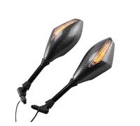 motociclo Manubrio Retrovisore 2 X LED Indicatori Di Direzione Specchietti Laterali Con Indicatore Di Direzione A LED 10mm Specchietto Retrovisore Per Moto Accessori Universali