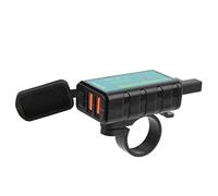 Motociclo, Moto Dual USB Fast QC3.0 SAE A USB A Interruttore On/off per 2?24V Auto ATV SUV Barche