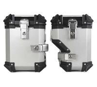 Motociclo PortapacchiE Per R1200GS R1250GS 2017-2024 Supporto Laterale Per Bagagliaio Per Moto Adventure Bauletto Posteriore Borsa Ripiano(38l Side Box Silver)