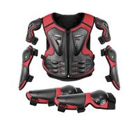 Motociclo Protezione Giacca,Bambini Armatura Con Ginocchiera Gomitiera Corse Per I Bambini Modello Traspirante Creativo Attrezzatura Motocross