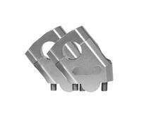 motociclo Riser Manubrio Accessori Per Motociclette Manubrio Pieghevole Riser Morsetto Staffa Resistenza Estensione Adattatore Ammortizzatore Modificato(22 mm Silver)