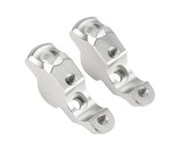 motociclo Riser Manubrio Adattatore Di Estensione Della Resistenza Del Morsetto Di Sollevamento Pieghevole Del Manubrio Della Motocicletta Accessori Ammortizzatore Modificato Adatto(Silver)