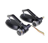 Motociclo Specchietto Retrovisore 1 Paio Di Specchietti Retrovisori Laterali Universali Da 7/8" 22 Mm Per Moto Con Indicatori Direzione E Luce Laterale