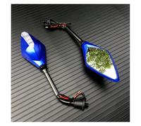 motociclo Specchietto Retrovisore 2 Pezzi/coppia Indicatori Direzione A LED Per Moto Retrovisore Per Scooter Specchietti Laterali Convessi Specchietti Per Estremità Manubrio 10 Mm