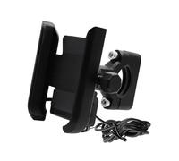 Motociclo Supporto GPS Supporto Per Cellulare Da Manubrio Per Moto In Alluminio Caricabatterie USB Cellulare Specchietti Per Navigatore GPS Per Bici Porta Cellulare Motociclo(Style 5)