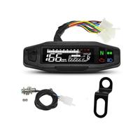 motociclo tachimetro Tachimetro universale per moto, contagiri, contachilometri, livello carburante, cruscotto digitale per motore da 12 V con sensore/staffa (opzionale)