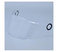 Motociclo Visiera antigraffio for casco, ricambio for LS2 FF358 e FF396, lente in fibra di carbonio e vetro (rosso)(Clear)