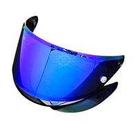 Motociclo Visiera di ricambio for casco da moto HJC RPHA 1N, antigraffio e colorata, con lente protettiva, opzioni multicolore, accessori for casco, nero intenso.(C Blue Plating)