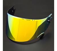 Motociclo Visiera di ricambio for casco da moto Shark Race R Pro GP, antigraffio e colorata, con lente protettiva, opzioni multicolore, accessori for casco, colore: rosso rosa.(D Gold Plating)