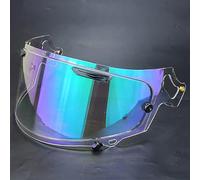 Motociclo Visiera for casco da moto for ARAI RX7X/XD/NE0, accessori di ricambio for visiera, lenti antigraffio colorate for casco da moto, colore oro G Tea(C Aurora Green)
