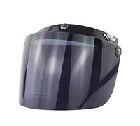 Motociclo Visiera for casco, lente antivento con 3 bottoni automatici compatibile con caschi da motocicletta Flip Up Down Open Face antiriflesso Accessori for caschi (3)(5)