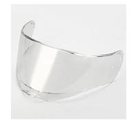Motociclo Visiera for casco, visiera for casco, visiera for casco integrale, parabrezza UV, occhiali antigraffio, compatibili con casco da moto LS-2 F-F390 (rosso)(Clear)