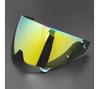 Motociclo Visiera protettiva for casco da moto for RUROC Atlas 3.0 e 4.0, visiera di ricambio antigraffio colorata, lente protettiva di stile, accessori for casco multicolore, G Colorful(E Gold Platin