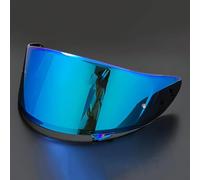 Motociclo Visiera protettiva for casco da moto SHOEI Z7/X14, visiera di ricambio antigraffio colorata, lente protettiva di stile, accessori for casco multicolore, H Colorful(E Ice Blue)