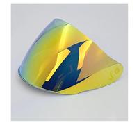 Motociclo Visiere for casco moto for caschi LS2 OF608 Face Sheild Casque Moto Homologué (Tè)(Gold)