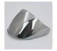 Motociclo Visiere for casco moto for caschi LS2 OF608 Face Sheild Casque Moto Homologué (Tè)(Sliver)