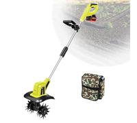 Motocoltivatore Elettrico,Motocoltivatore Rotante Per Terreno Da Giardino,Con 4 Lame In Acciaio,Dotato Di Batteria Al Litio Per Scavare,Diserbare E Smuovere Il Terreno,BackpackBattery