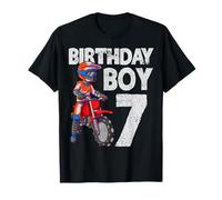 Motocross 7° compleanno bambini MX 7 anni Dirt Bike complean Maglietta