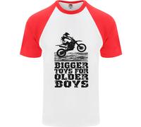 Motocross Bigger Giocattoli Ragazzi Motox Uomo S/S Baseball T-Shirt