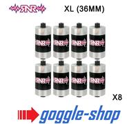 Motocross MX Mascherina Rip N Roll Spento XL 36mm Pellicole X8 Enduro Moto RNR