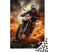Motocross Puzzle 1000 Pezzi Adulti, Extreme Sports Allenamento Mentale, Attività Collettiva, Oggetto Decorativo, Idea Regalo Originale 1000pcs (75x50cm)