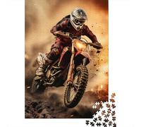 Motocross Puzzle 1000 Pezzi, Extreme Sports Geografia Mentale, Esperienza Tattile, Opera Conversazionale 1000pcs (75x50cm)