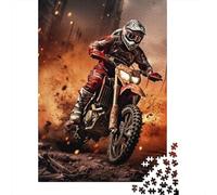 Motocross Puzzle 1000 Pezzi, Extreme Sports Geografia Mentale, Esperienza Tattile, Opera Conversazionale 1000pcs (75x50cm)