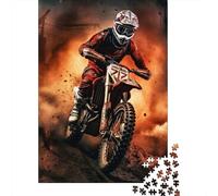 Motocross Puzzle 1000 Pezzi, Extreme Sports Strumento Cognitivo, Progetto Condiviso, Opera Da Mostrare 1000pcs (75x50cm)
