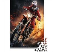 Motocross Puzzle 1000 Pezzi Per Collezionisti, Extreme Sports Mindfulness Attiva, Progetto Condiviso, Elemento Stilistico 1000pcs (75x50cm)