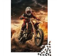 Motocross Puzzle 1000 Pezzi Per Collezionisti, Extreme Sports Mindfulness Attiva, Progetto Condiviso, Elemento Stilistico 1000pcs (75x50cm)