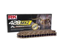 Motocross Racing Catena IN Oro RK GB428MXZ Con 94 Ruoli E Chiusura a Clip Aperto