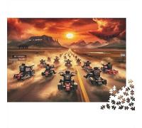 Motocross Rider in Action,golden Splash Art Jigsaw Puzzle Impossibili 1000 Pezzi Decorazione Per La Casa. Rilassamento E Intelligence Per Adulti E Ragazzi Da 14 Anni 70x50cm/1000pcs