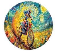 Motocross Starry Puzzle Gioco Didattico 1000 Pezzi Motorcycle Grand Prix Puzzle Decorazione Per La Casa Per Adulti E Bambini Da 14 Anni E Più 1000pcs (67.5x67.5cm)