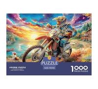 Motocross SunsetJigsaw Puzzles for Adults Featuring 1000 Advanced And Challenging Educational Games - These Serve As The Quintessential Gift Jigsaw Puzzles for Adults And Kids Age 12 Years Up 70x50cm