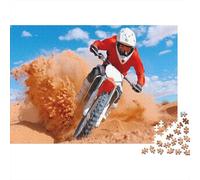 Motocrossistas|Sfreccia tra le dune di sabbia| Puzzle Divertenti Per Tutta La Famiglia 1000pcs (75x50cm) Adulti